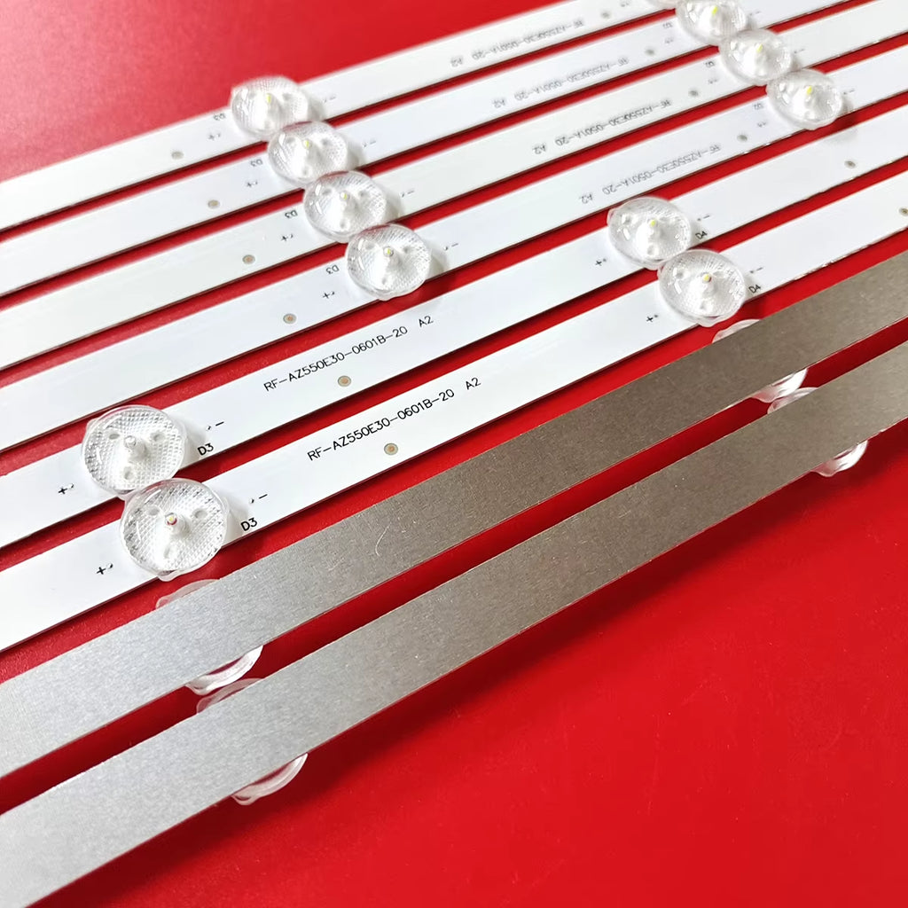 100% New 8Pcs/Kit LED Strips for 55 TV 55UJ6200 55UJ620 LC550EGJ(SK)(A4) RF-AZ550E30-0501A-20 RF-AZ550E30-0601B-20
