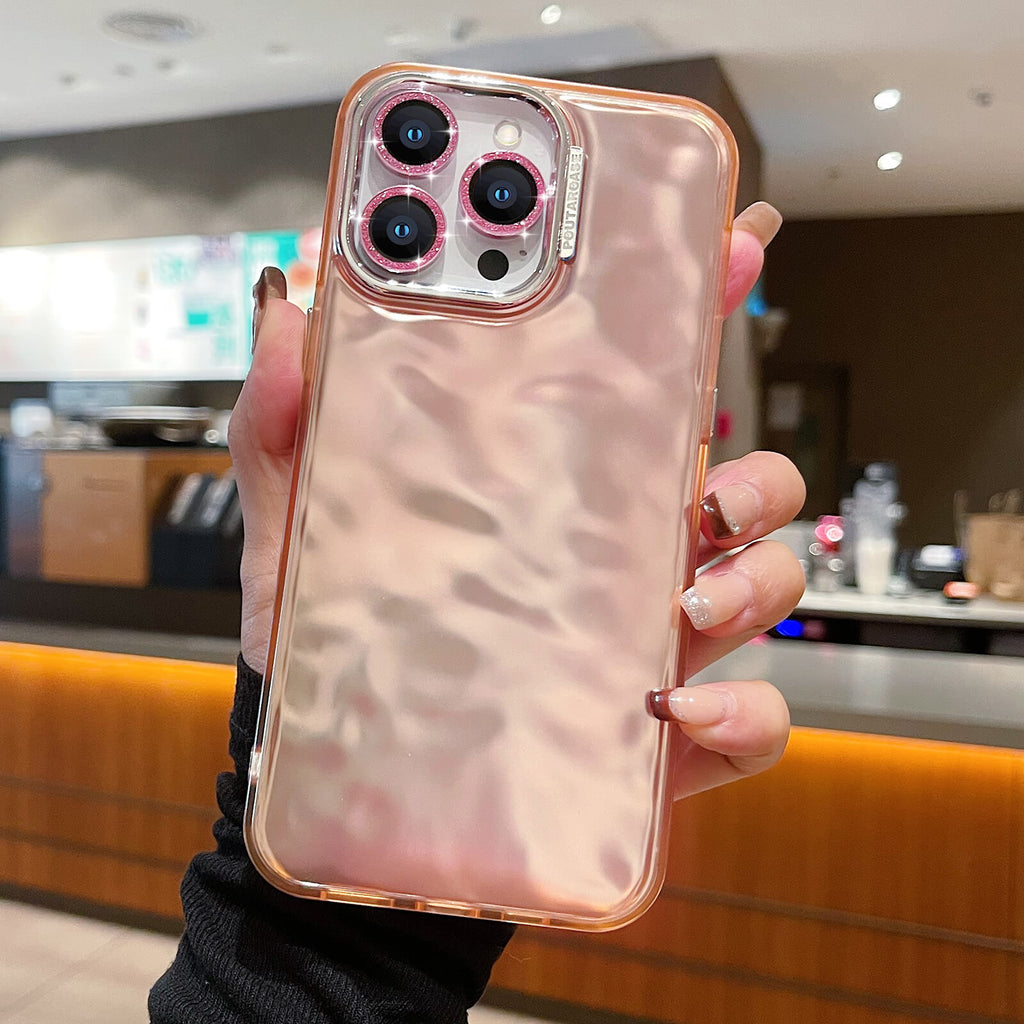 Cool Wave Case for Iphone 15 Pro Max Lens Protection Protective Glitter Cover