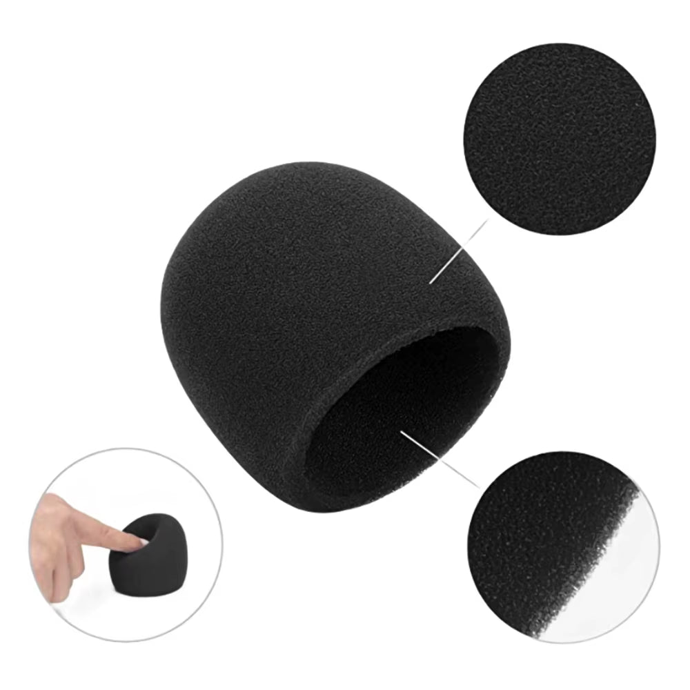 Microphone Sponge Foam Cover,Foam Microphone Windscreen for Blue Yeti Condenser Microphone Cover Pop Filter Mic Cover Windshield