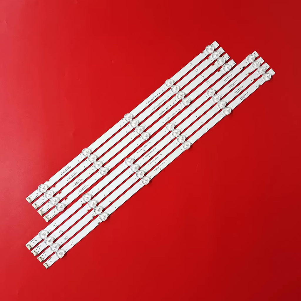 100% New 8Pcs/Kit LED Strips for 55 TV 55UJ6200 55UJ620 LC550EGJ(SK)(A4) RF-AZ550E30-0501A-20 RF-AZ550E30-0601B-20