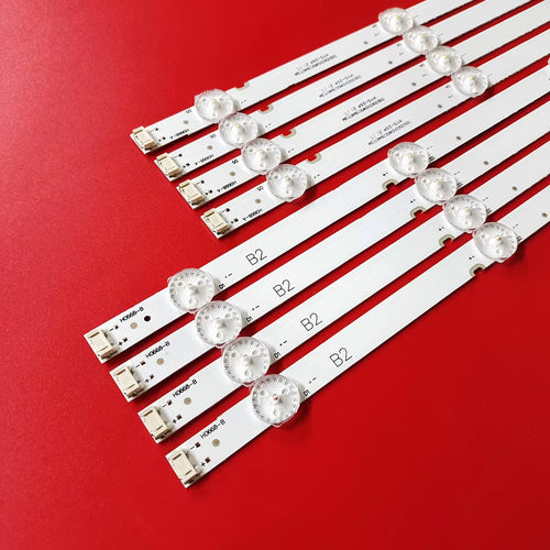 100% New 8Pcs/Kit LED Strips for 55 TV 55UJ6200 55UJ620 LC550EGJ(SK)(A4) RF-AZ550E30-0501A-20 RF-AZ550E30-0601B-20