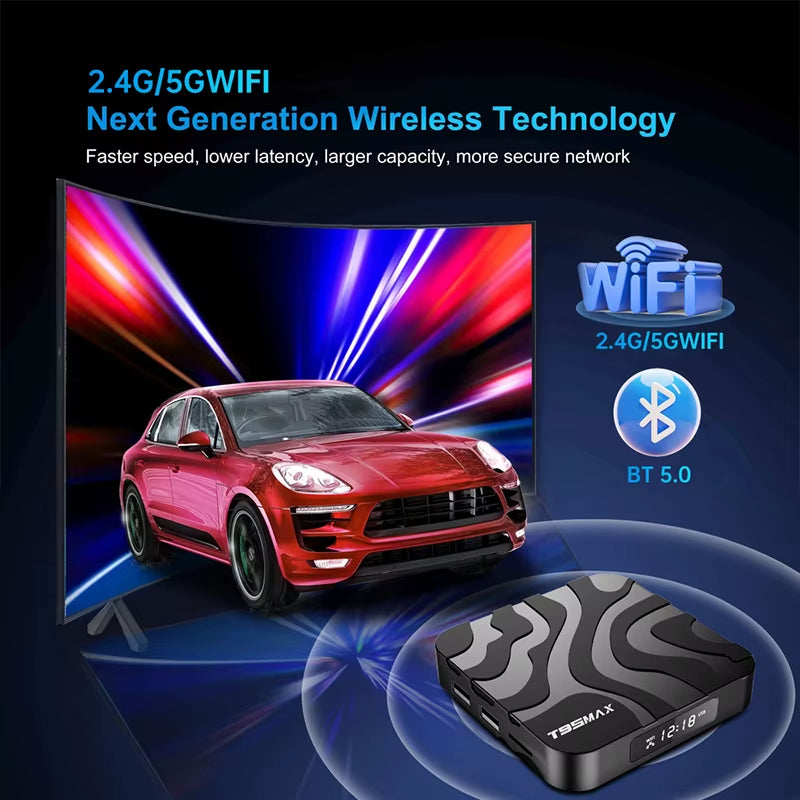 T95 MAX Allwinner H618 Smart TV Box Android 12 2.4G/5G Dual Wifi Quadcore 8GB16GB32GB64GB 8K Ultra HD Media Player Set Top Box