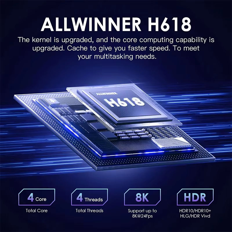 T95 MAX Allwinner H618 Smart TV Box Android 12 2.4G/5G Dual Wifi Quadcore 8GB16GB32GB64GB 8K Ultra HD Media Player Set Top Box