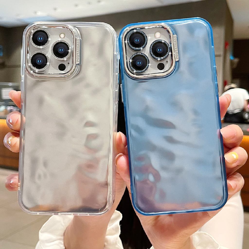 Cool Wave Case for Iphone 15 Pro Max Lens Protection Protective Glitter Cover