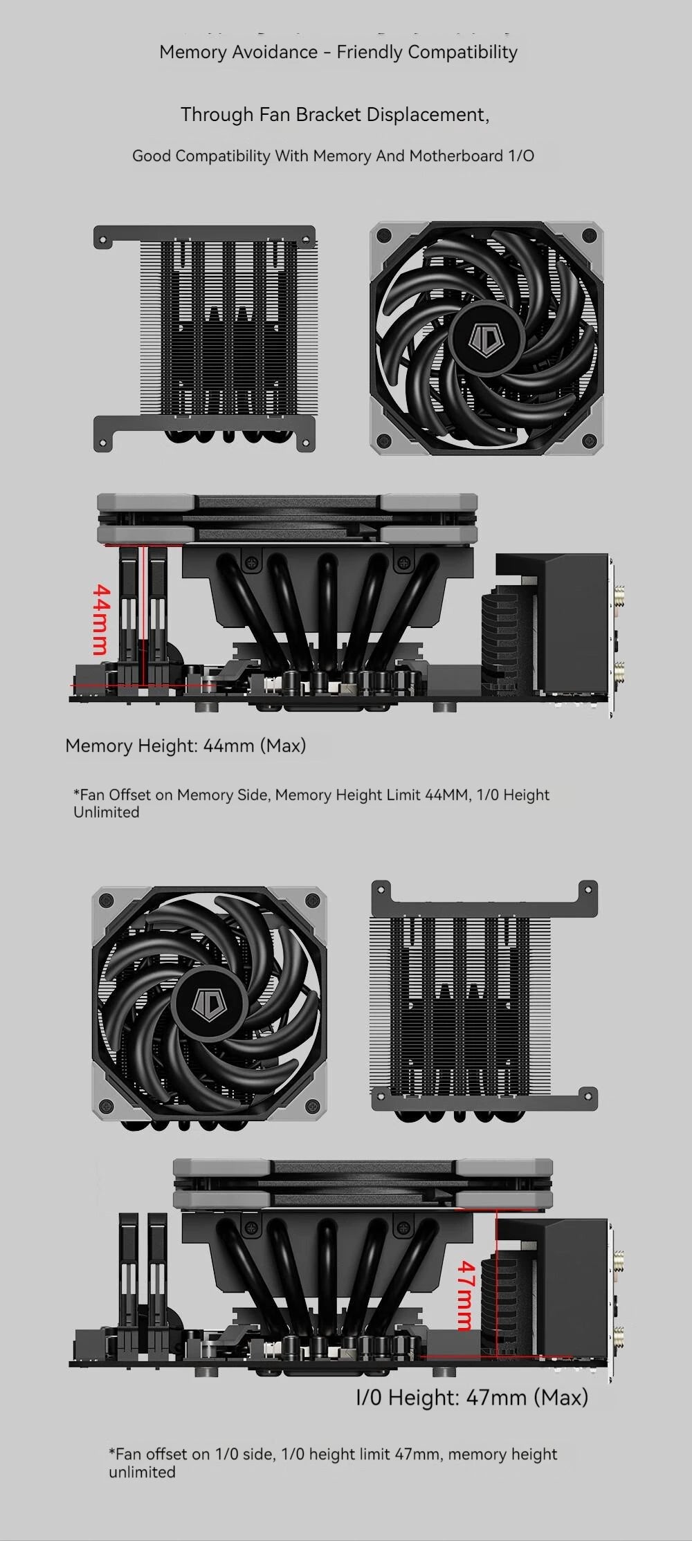 ID-COOLING IS-50X ITX Air-cooling CPU Cooler 5 Intel Processor Cooler