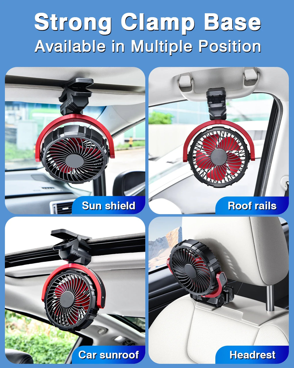 Car Cooling Clamp, Rotatable
