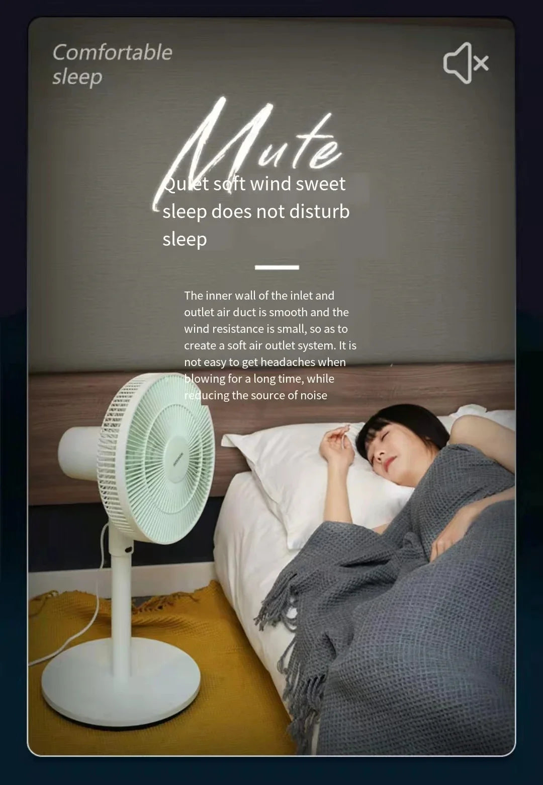 Electrical fan with Voice Smart Control and Remote Control. Floor Foldable Fan