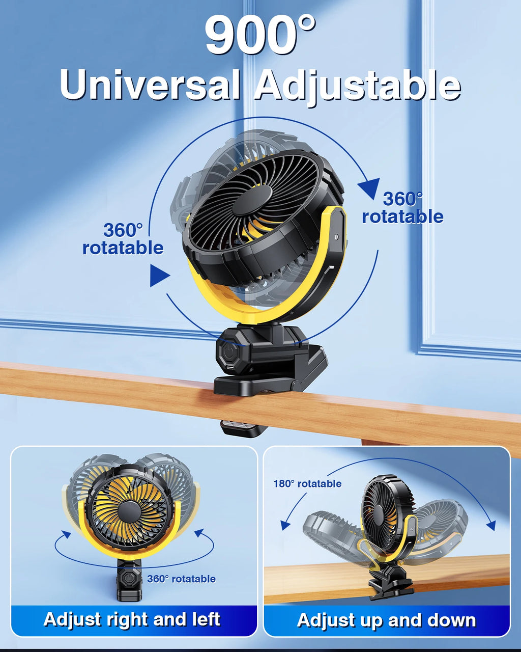 Car Cooling Clamp, Rotatable