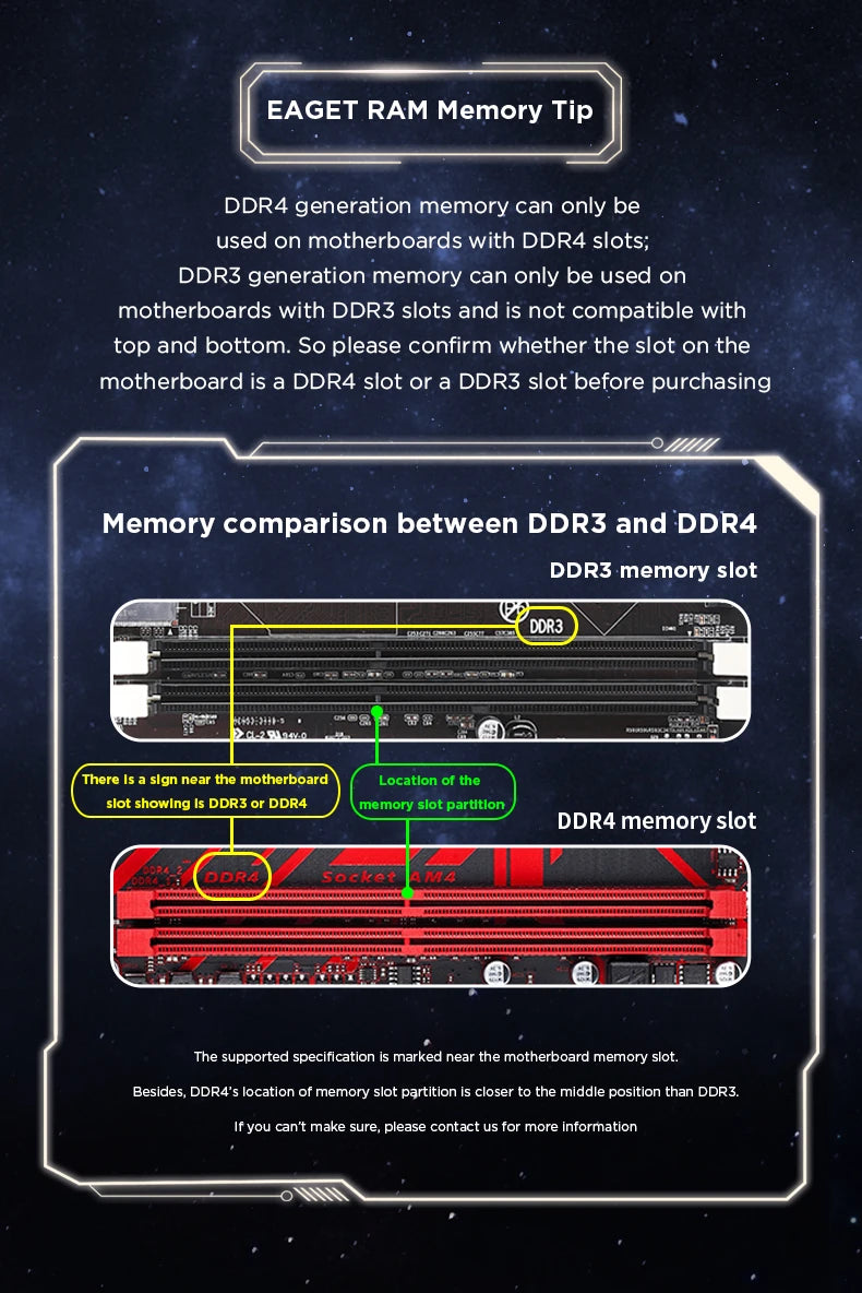 DDR3 PC RAM Memory 4GB 8GB 16GB