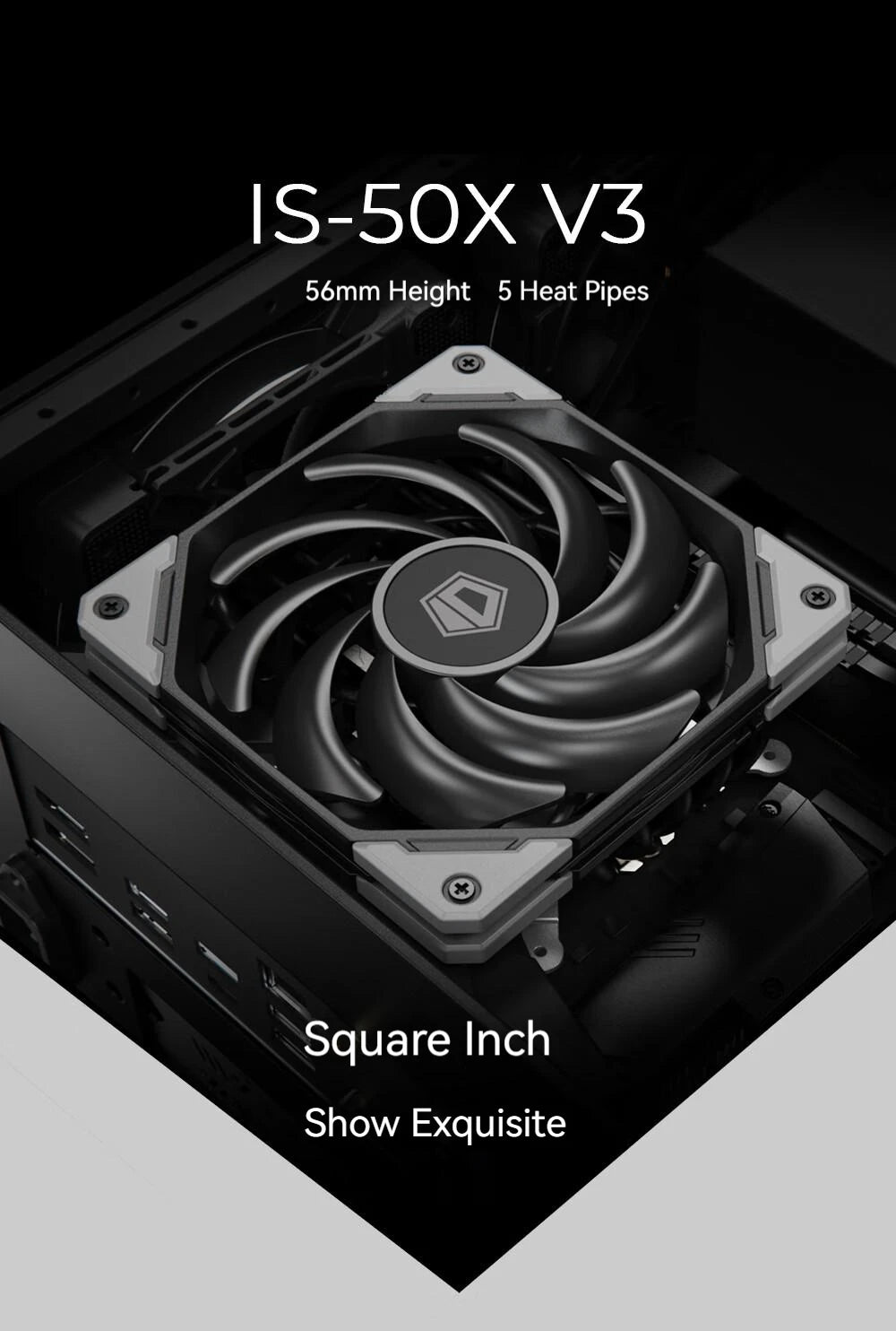 ID-COOLING IS-50X ITX Air-cooling CPU Cooler 5 Intel Processor Cooler