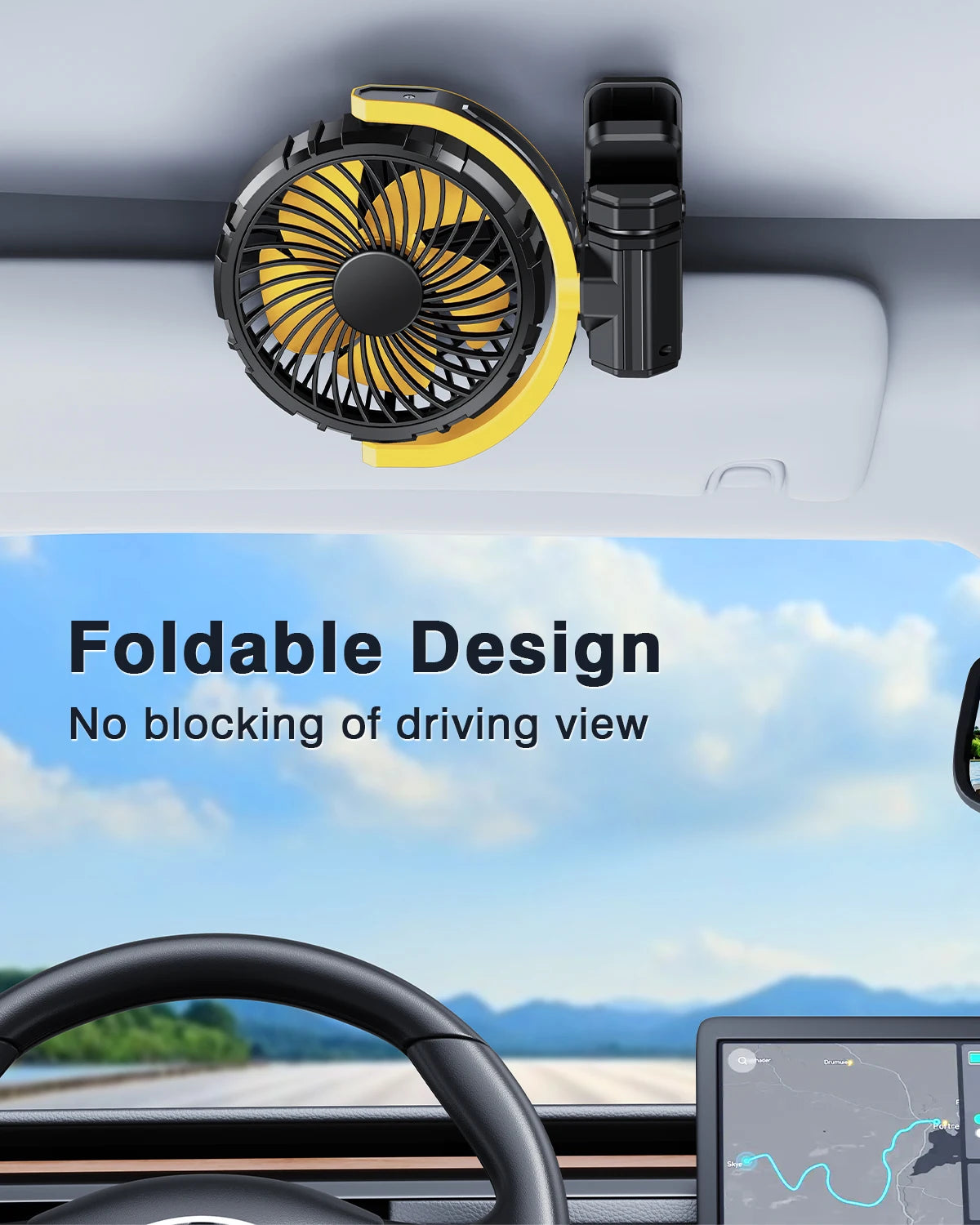 Car Cooling Clamp, Rotatable