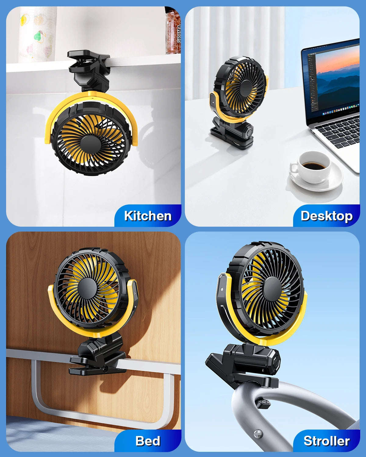 Car Cooling Clamp, Rotatable