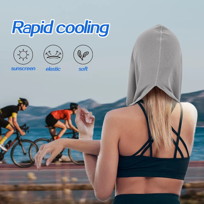 Cooling Hood Towel- Great for Sports, Fitness, Gym