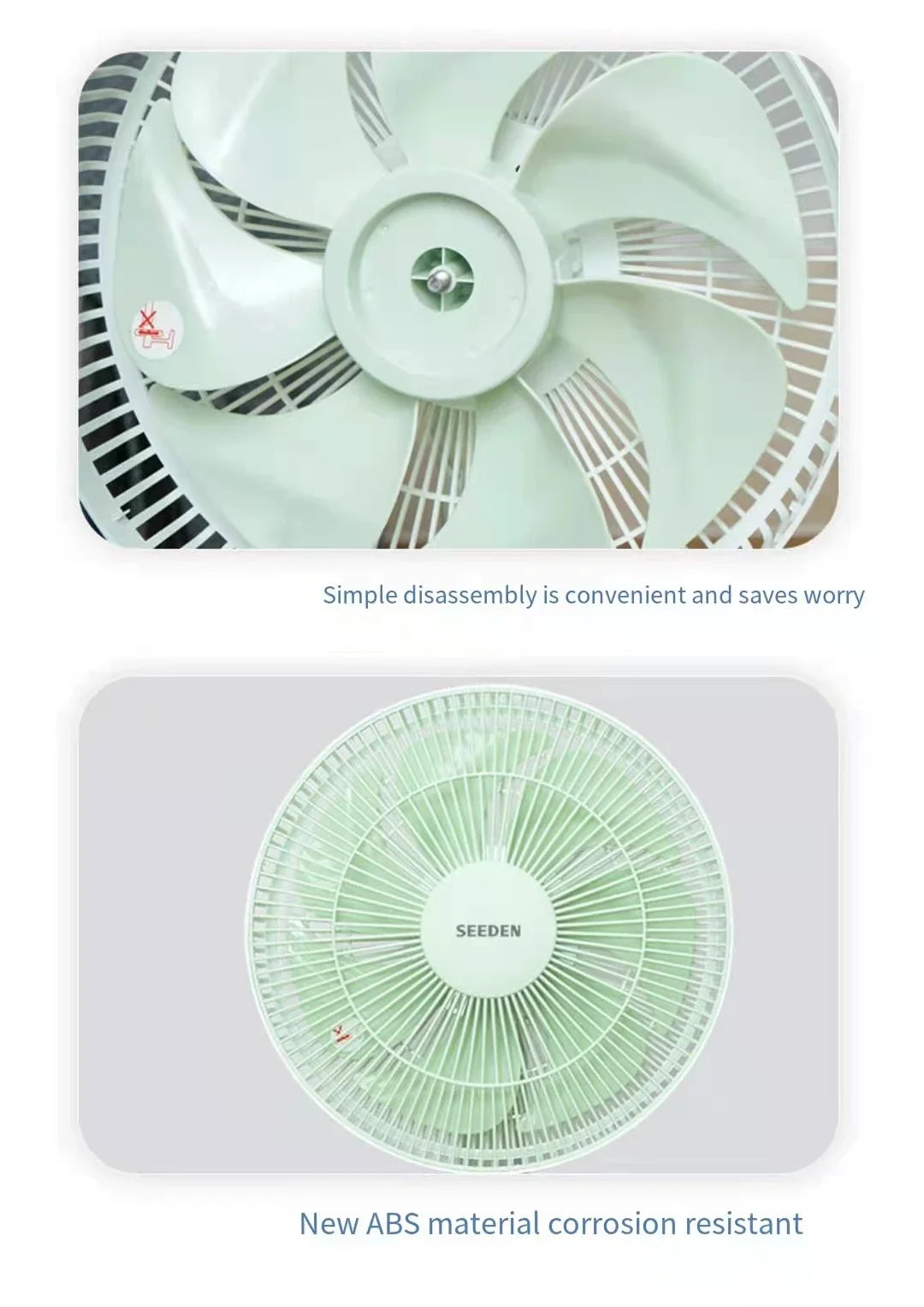 Electrical fan with Voice Smart Control and Remote Control. Floor Foldable Fan