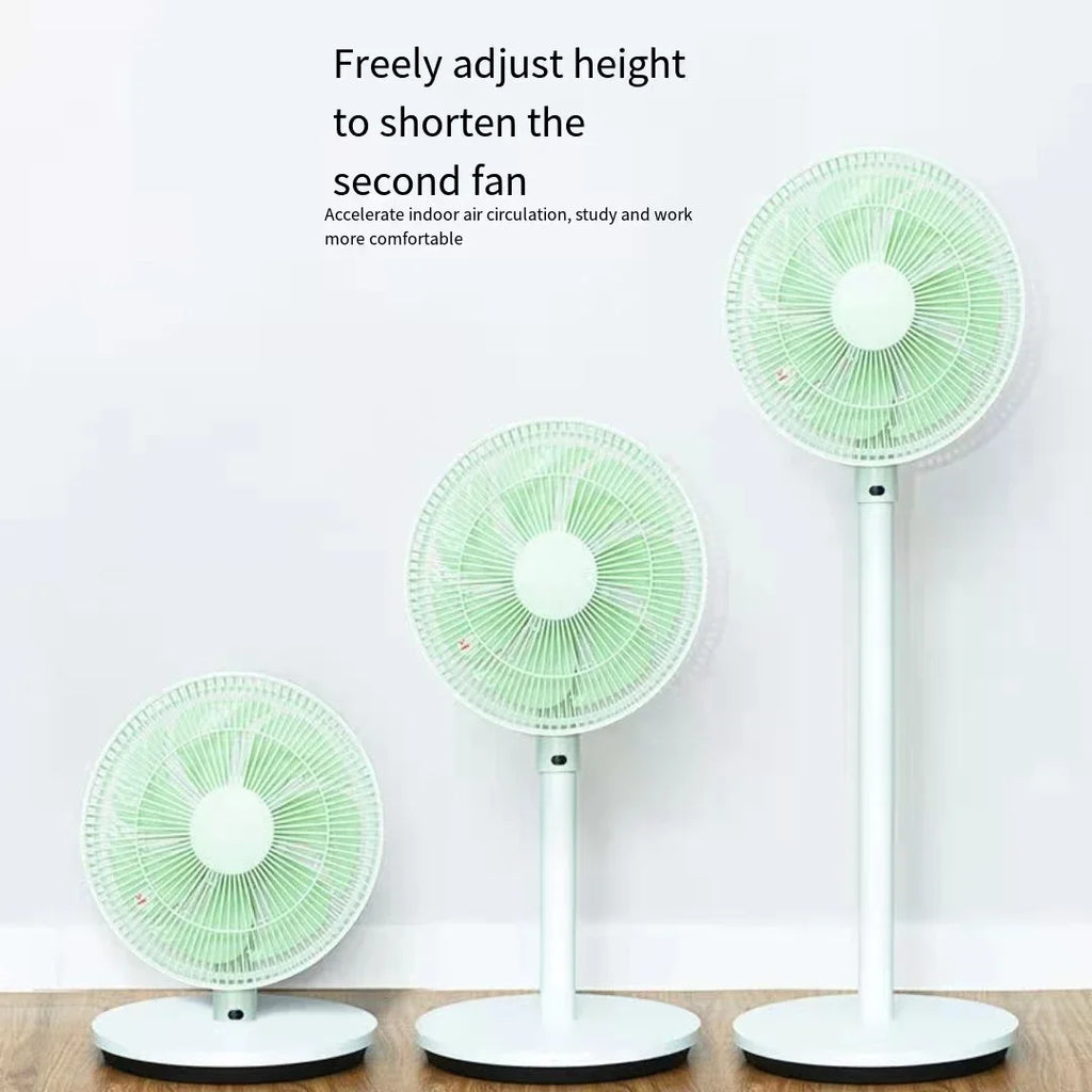 Electrical fan with Voice Smart Control and Remote Control. Floor Foldable Fan