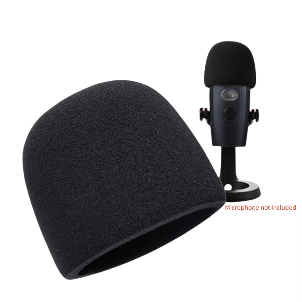 Microphone Sponge Foam Cover,Foam Microphone Windscreen for Blue Yeti Condenser Microphone Cover Pop Filter Mic Cover Windshield