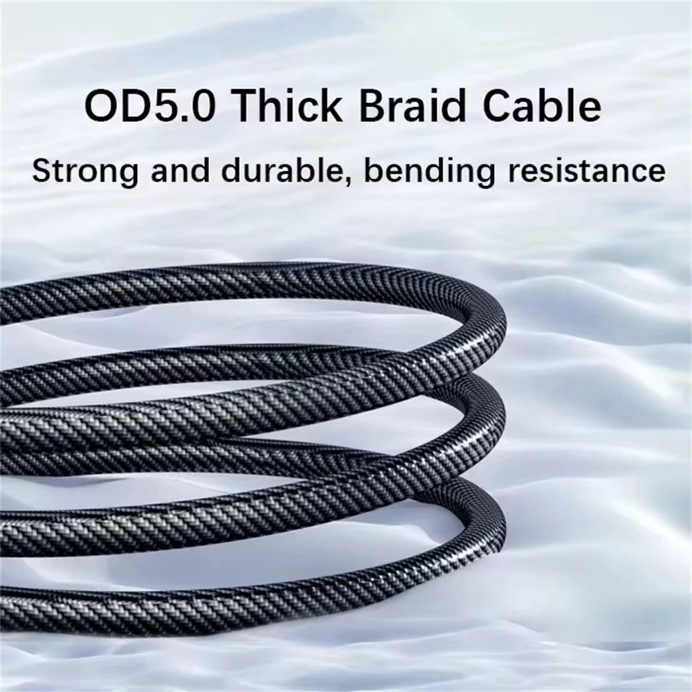 New 120W LED Digital Display Quick Charge USB Type C Cable for OPPO VIVO Huawei Fast Charging Data Cord